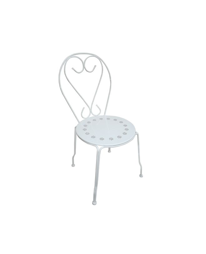 BISTRO Καρέκλα Μέταλλο Βαφή Άσπρο  41x48x90cm