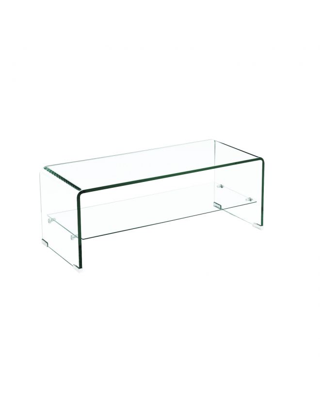 GLASSER Τραπεζάκι Σαλονιού Καθιστικού  Ράφι  100x50x43cm