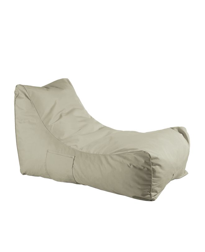 LAZY Πουφ Ανάκλιντρο 100% Αδιάβροχο, Ύφασμα Sand  70x106x67cm