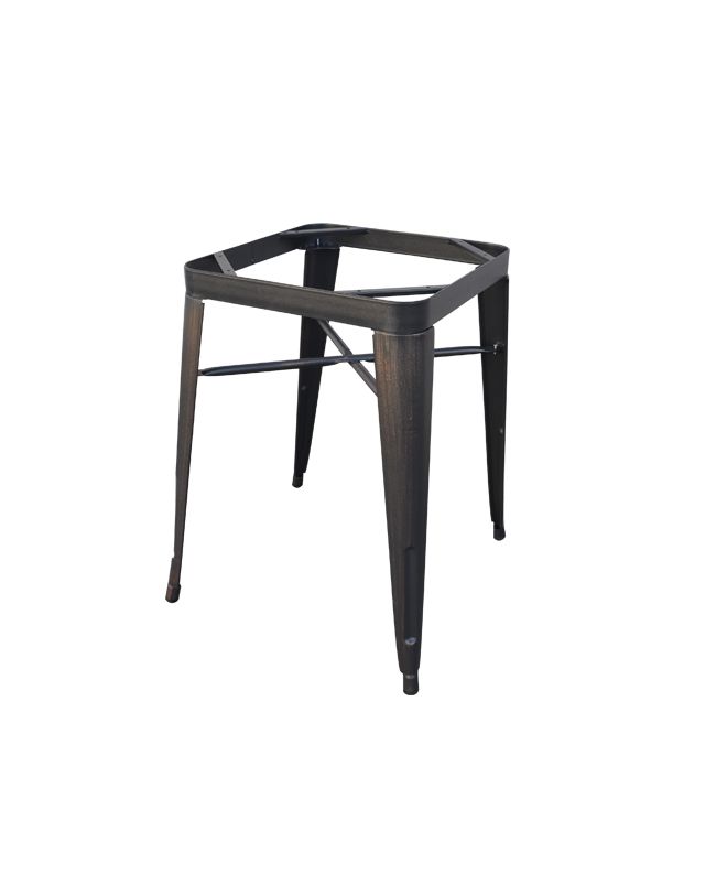 RELIX Βάση Τραπεζιού-Pro, Μέταλλο Βαφή Antique Black  60x60x73cm