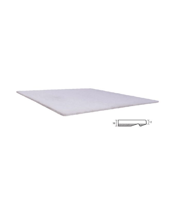 ISO TOP Sliq Plus Επιφάνεια Απόχρωση Pearl White  80x80cm/18mm