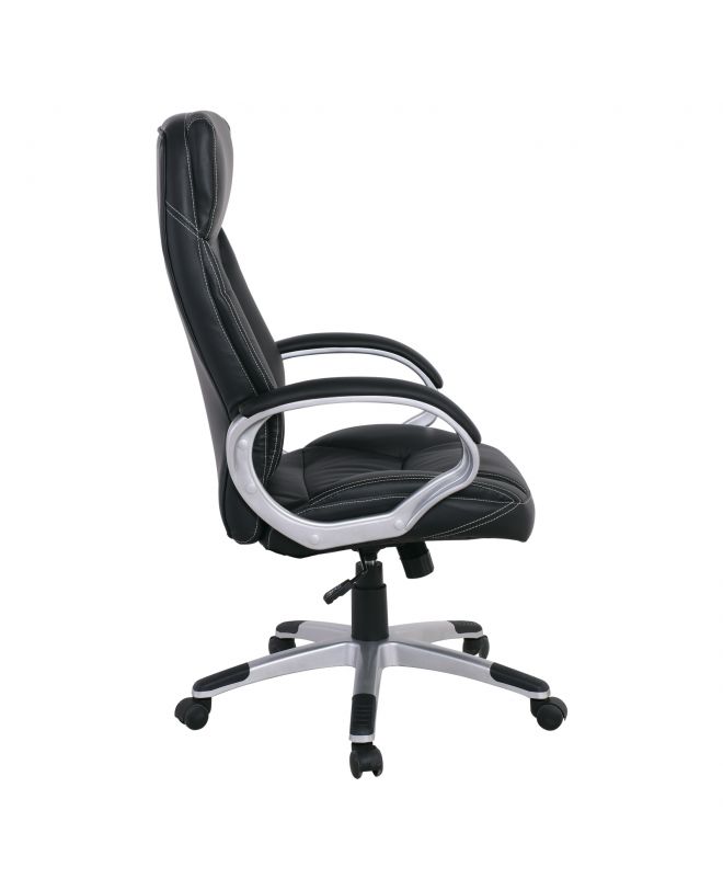BF5700 Πολυθρόνα Διευθυντή Pu Μαύρο  64x72x112/121cm