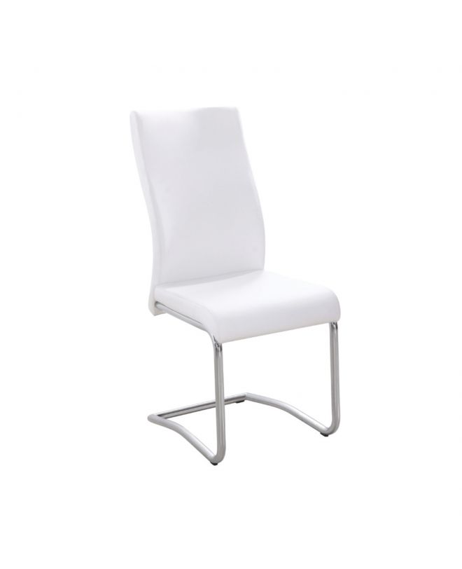 BENSON Καρέκλα Μέταλλο Χρώμιο, PVC Cream  46x52x97cm