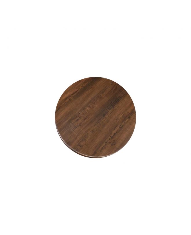 Contract Sliq Normal Επιφάνεια Τραπεζιού τ.Werzalit, Απόχρωση Walnut  Φ60cm/16mm