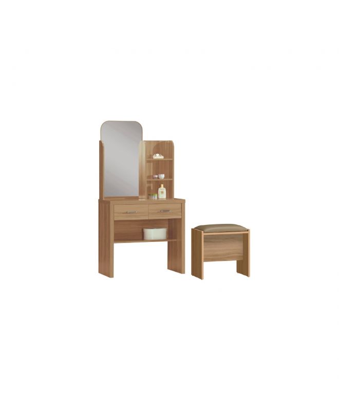CALIBER Set Τουαλέτα + Σκαμπό Απόχρωση Sonoma Oak  80x39x155cm