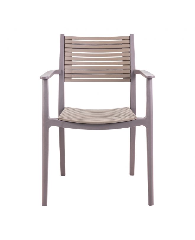 AKRON Πολυθρόνα PP-UV Sand Beige - Tortora  60x55x85cm