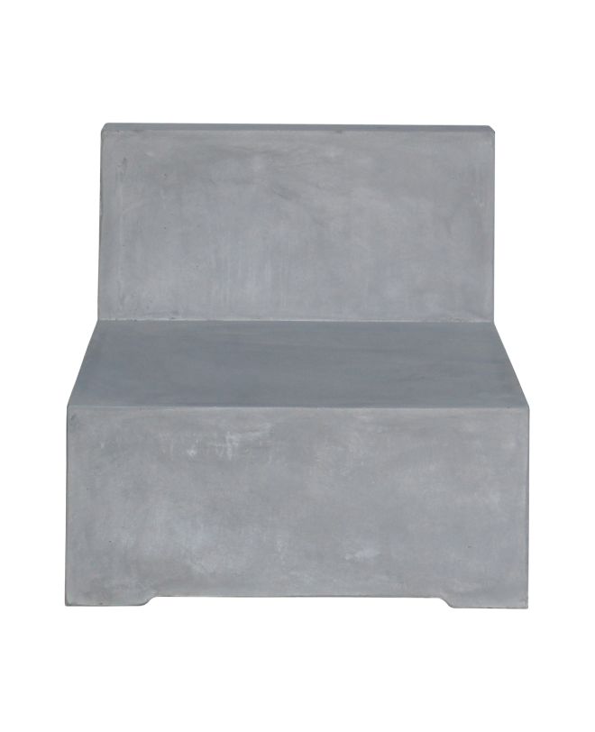 CONCRETE Καρέκλα Σαλονιού Κήπου - Βεράντας, Cement Grey  69x81x65cm