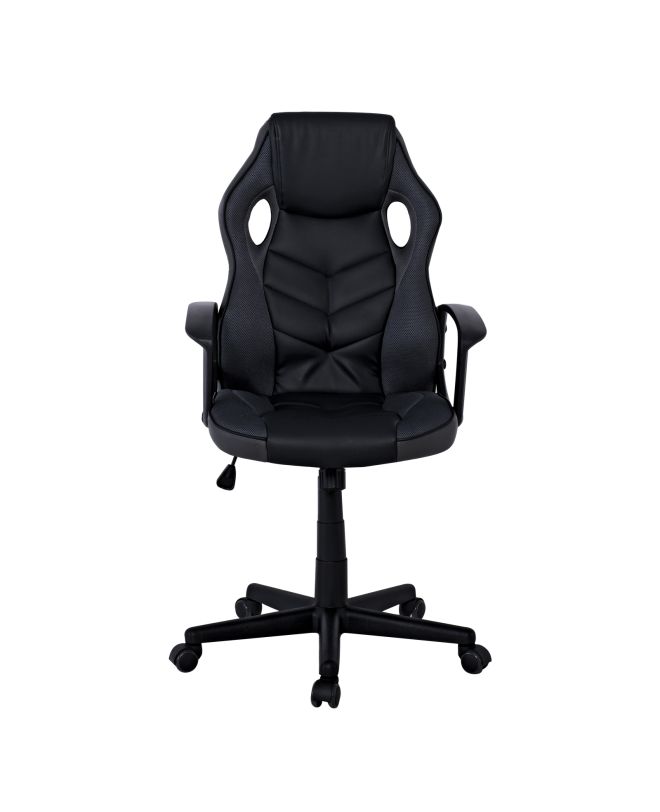 BF7700 Gaming Πολυθρόνα Mesh, Pu Μαύρο - Γκρι  62x59x105/117cm