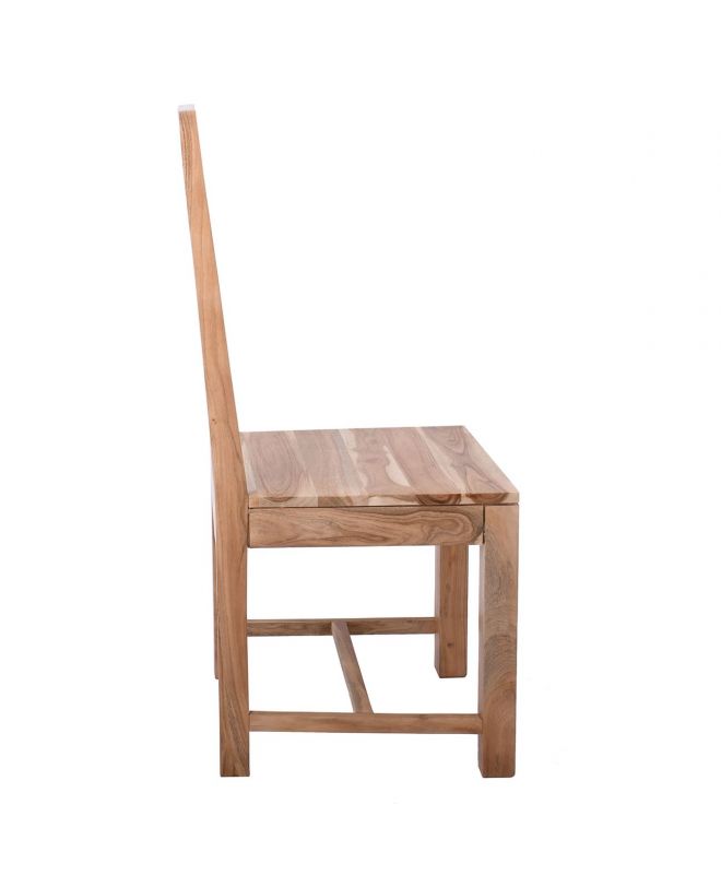 LIZARD MAX Καρέκλα Tραπεζαρίας Ξύλο Ακακία Φυσικό  45x51x100cm