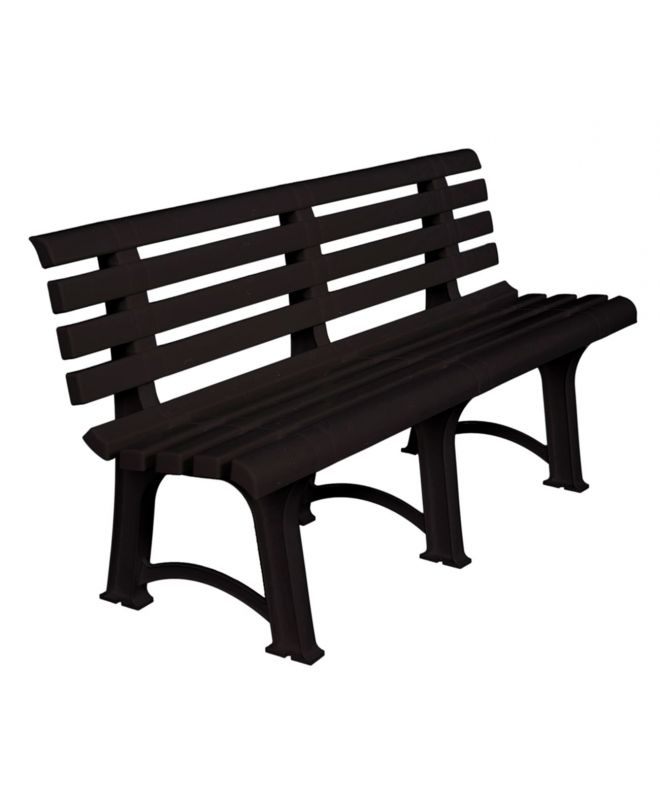 ATENA Παγκάκι Κήπου-Βεράντας, PP Ανθρακί  150x73x51cm