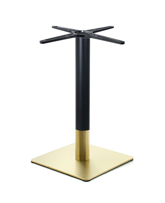 RIVA Βάση Τραπεζιού Gold Inox #201 - Black / 14,30 Kg  45x45cm H.72cm