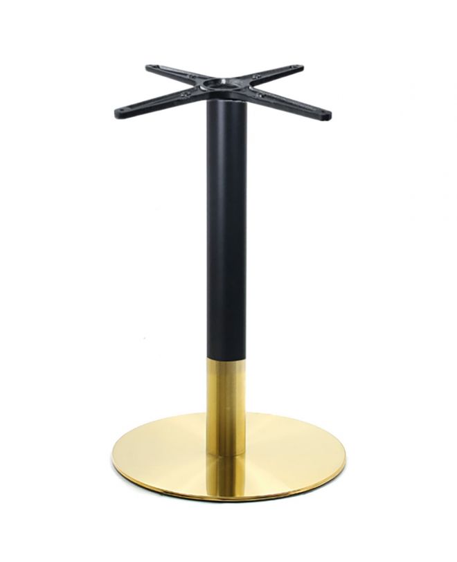 RIVA Βάση Τραπεζιού Gold Inox #201 - Black / 11,70 Kg  Φ45 H.72cm