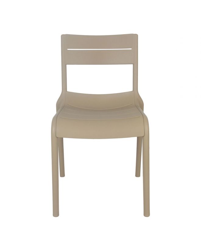 SERENA Καρέκλα, Στοιβαζόμενη PP - UV Cappuccino  51x56x82cm