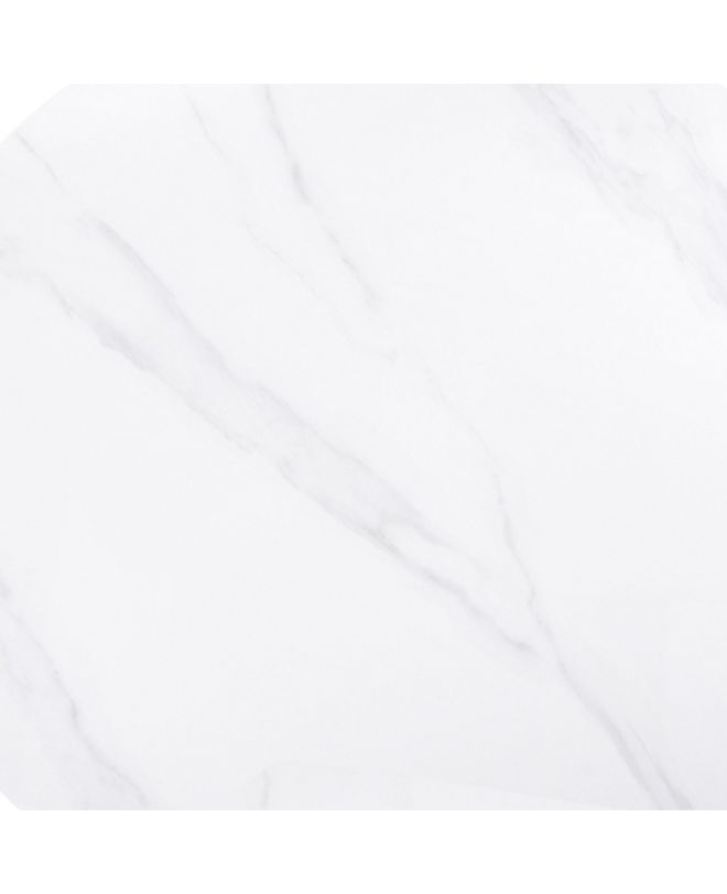 Sintered Stone Επιφάνεια Τραπεζιού, Απόχρωση White Marble (MDF για στήριξη βάσης)  70x70cm/11mm