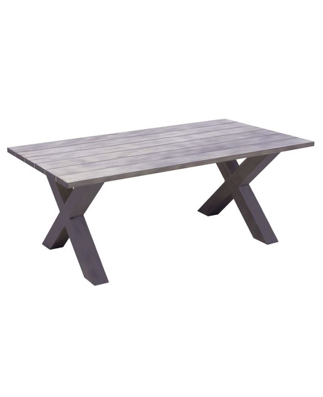 ALLEY Τραπέζι Dining Κήπου-Βεράντας ALU Grey
