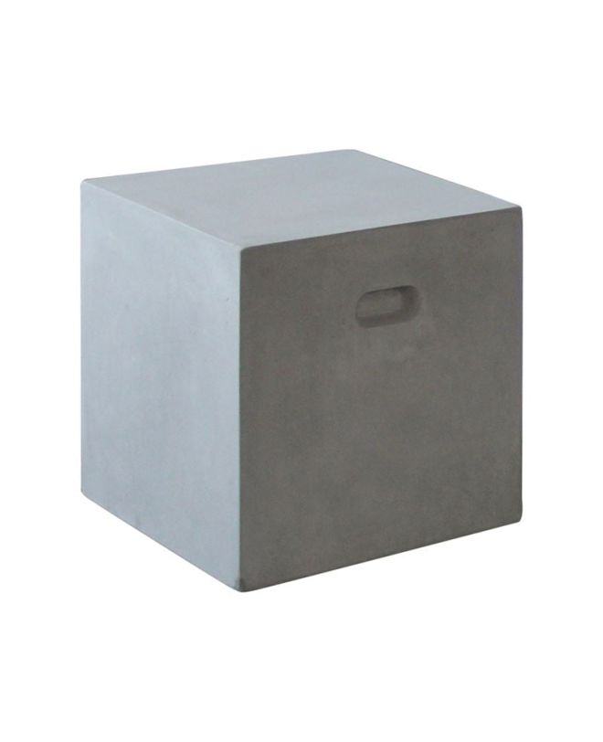 CONCRETE Cubic Σκαμπό Κήπου - Βεράντας, Cement Grey