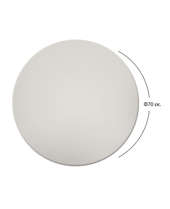 ΕΠΙΦΑΝΕΙΑ ΤΡΑΠΕΖΙΟΥ 101 WERZALIT Φ70  ΣΕ ΛΕΥΚΟ ΧΡΩΜΑ HM5228.02