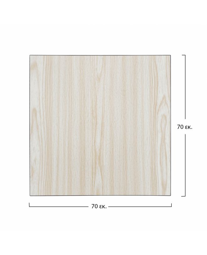 ΕΠΙΦΑΝΕΙΑ ΤΡΑΠΕΖΙΟΥ ΑΠΟ MDF 70Χ70 εκ. HM8438.03 ΔΡΥΣ ΜΑΥΡΟ