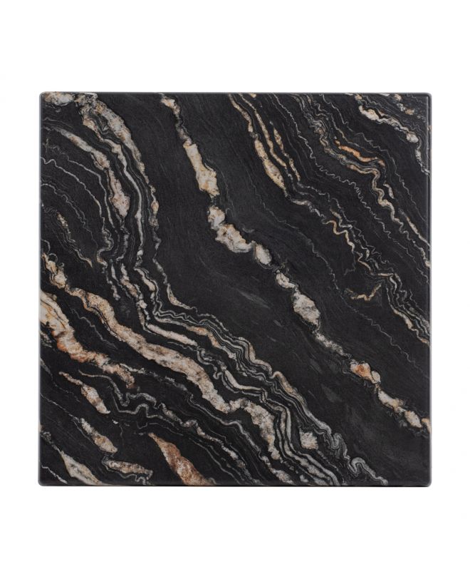 ΕΠΙΦΑΝΕΙΑ ΤΡΑΠΕΖΙΟΥ ΤΕΤΡΑΓΩΝΗ 5787 WERZALIT 70X70 εκ. BLACK GOLD MARBLE HM5230.15
