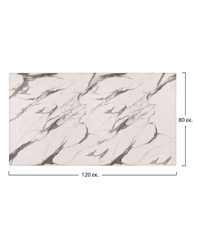 ΕΠΙΦΑΝΕΙΑ ΤΡΑΠΕΖΙΟΥ WERZALIT 120Χ80 MARBLE WHITE-GREY 5657 HM5630.11