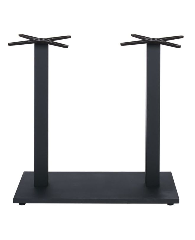 PRATO-W Βάση Τραπεζιού BAR 70x40cm H.93cm Μέταλλο Βαφή Μαύρο με Ρεγουλατόρο/ 18Kg