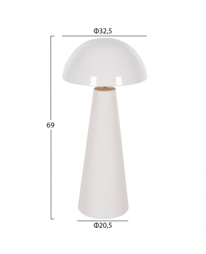 ΦΩΤΙΣΤΙΚΟ ΔΑΠΕΔΟΥ SMUSH HM4258.03 ΜΕΤΑΛΛΟ ΣΕ ΛΕΥΚΟ Φ32,5x69Υεκ.