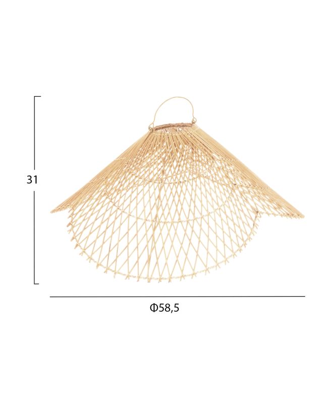 ΦΩΤΙΣΤΙΚΟ ΟΡΟΦΗΣ ΚΡΕΜΑΣΤΟ HM7878.02 RATTAN ΣΕ ΦΥΣΙΚΟ ΧΡΩΜΑ Φ58,5x31Yεκ