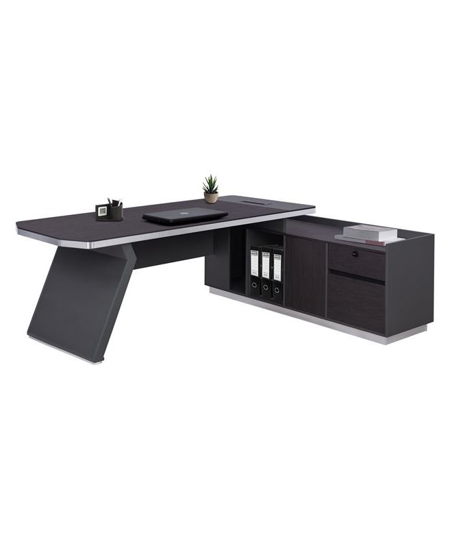 ΓΡΑΦΕΙΟ ΕΠΑΓΓΕΛΜΑΤΙΚΟ ΔΕΞΙΑ ΓΩΝΙΑ ROSEWOOD HM2084R 220X180X76Υ εκ.