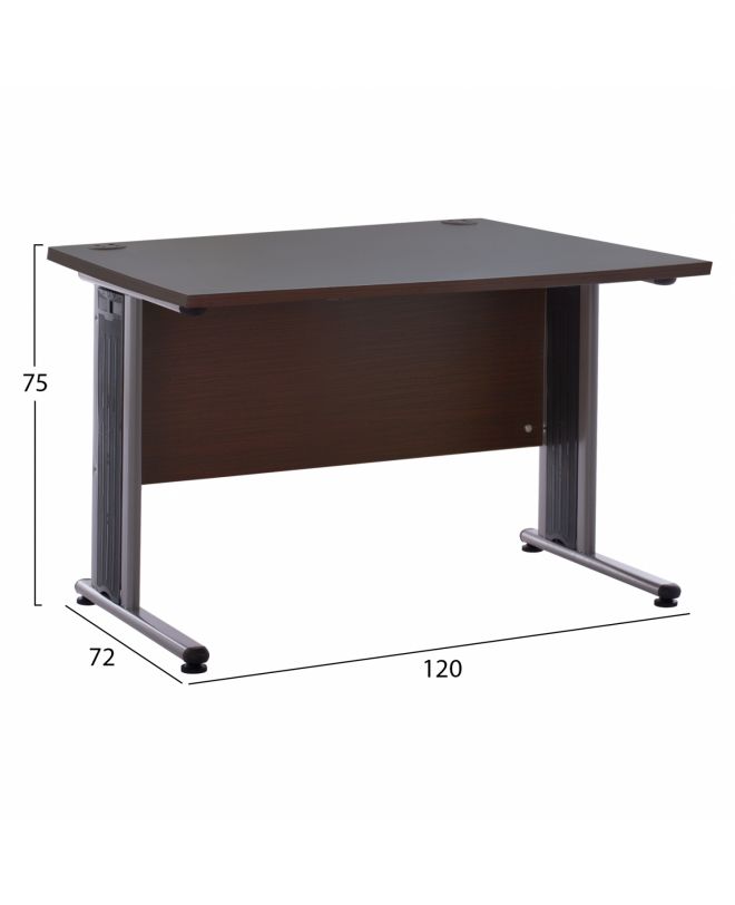 ΓΡΑΦΕΙΟ ΕΠΑΓΓΕΛΜΑΤΙΚΟ VALDEN HM2044.02 WENGE 120X72X75 εκ.
