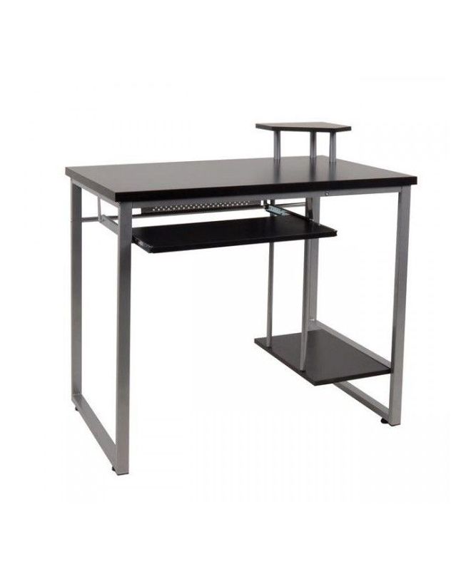 Γραφείο ArteLibre LITHOPS Ασημί/Wenge Μέταλλο/MDF 85x55x76/88cm