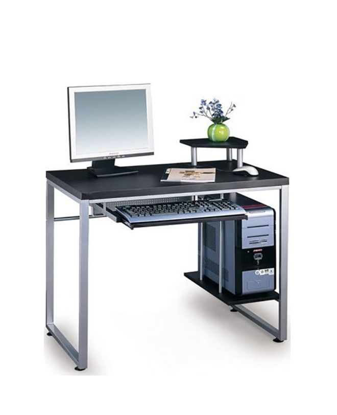 Γραφείο ArteLibre LITHOPS Ασημί/Wenge Μέταλλο/MDF 85x55x76/88cm