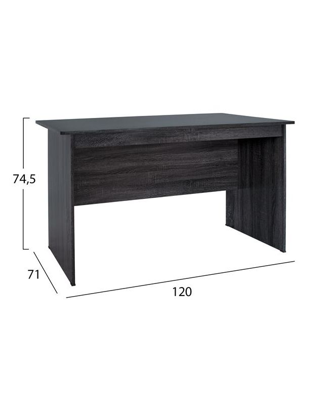 ΓΡΑΦΕΙΟ ΜΕΛΑΜΙΝΗΣ 120x71x74,5 HM2285.01 ΣΕ ΑΝΘΡΑΚΙ ΧΡΩΜΑ