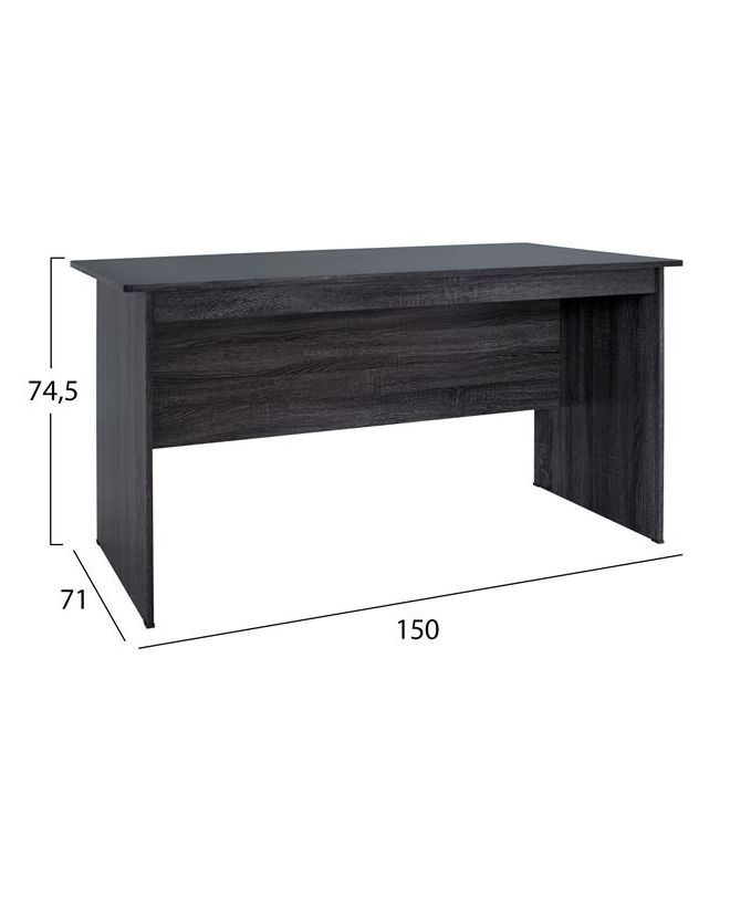 ΓΡΑΦΕΙΟ ΜΕΛΑΜΙΝΗΣ 150x71x74,5 HM2284.01 ΣΕ ΑΝΘΡΑΚΙ ΧΡΩΜΑ