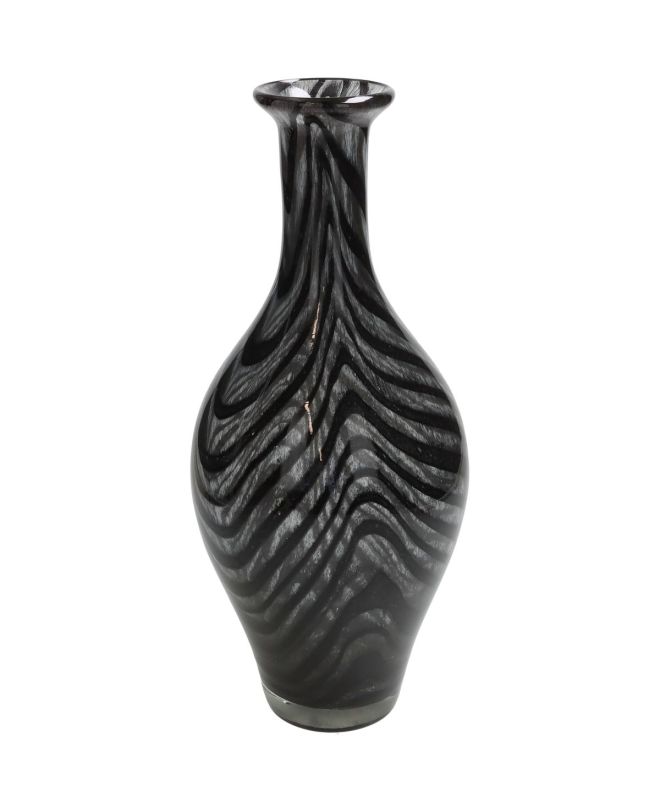 Βάζο ArteLibre Μαύρο Γυαλί 14x14x32.5cm
