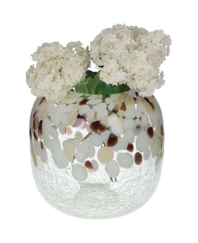 Βάζο Πολύχρωμο Γυαλί 16.5x16.5x14.5cm