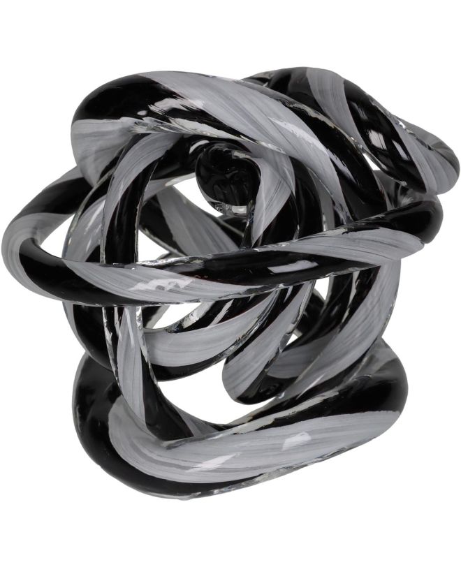 Διακοσμητικό Κόμπος Πολύχρωμο Γυαλί 18x18x18cm