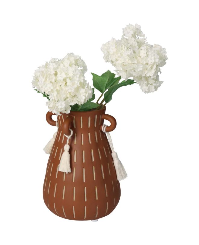 Βάζο ArteLibre Καφέ Κεραμικό 11.6x11.6x15.3cm