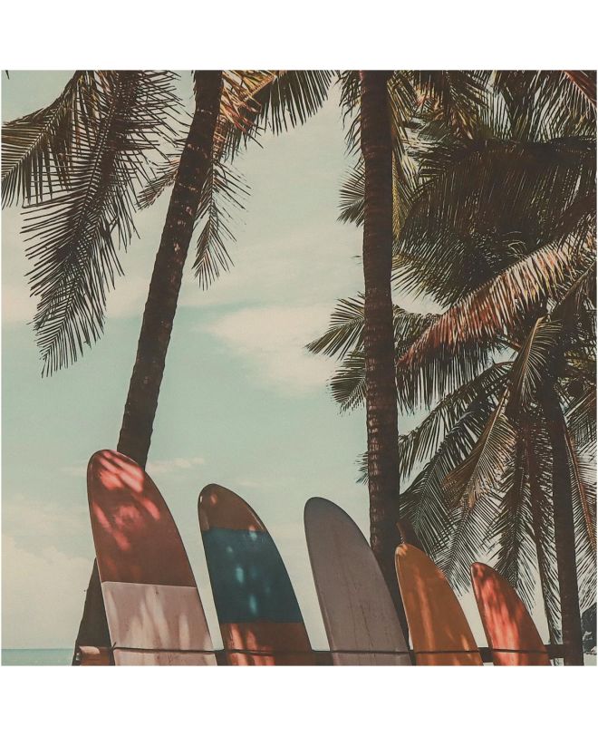 Διακοσμητικό Τοίχου Κρεμαστό Σανίδα Surf Άμμου Polyester 105x136cm