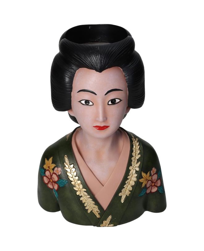 Κασπώ Γκέισα Πράσινο Polyresin 18.5x13.8x25.8cm