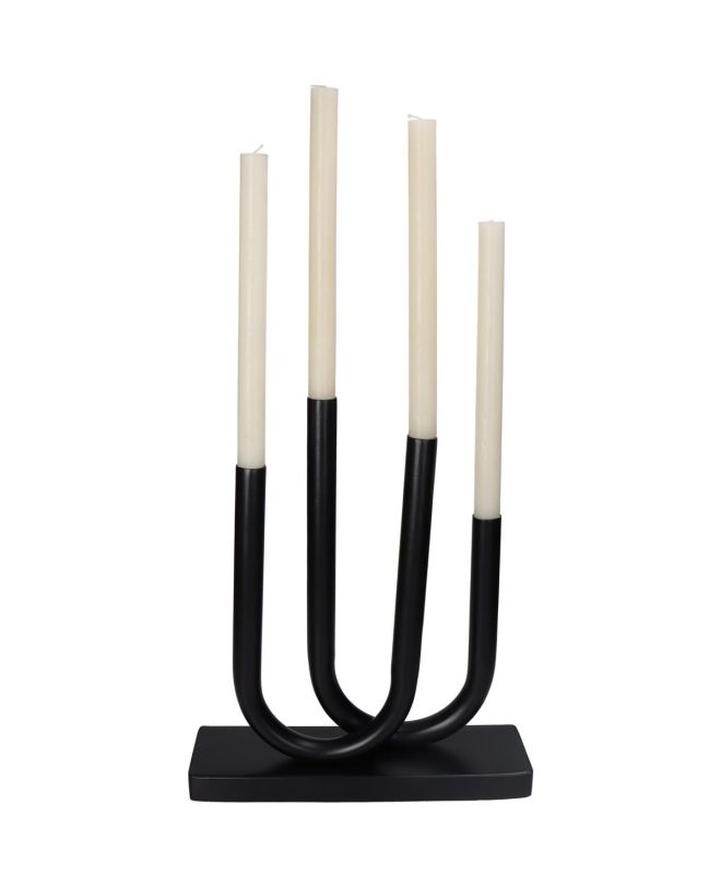 Κηροπήγιο Μαύρο Μέταλλο 30.5x9x35.5cm