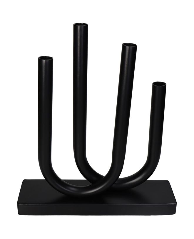 Κηροπήγιο Μαύρο Μέταλλο 30.5x9x35.5cm