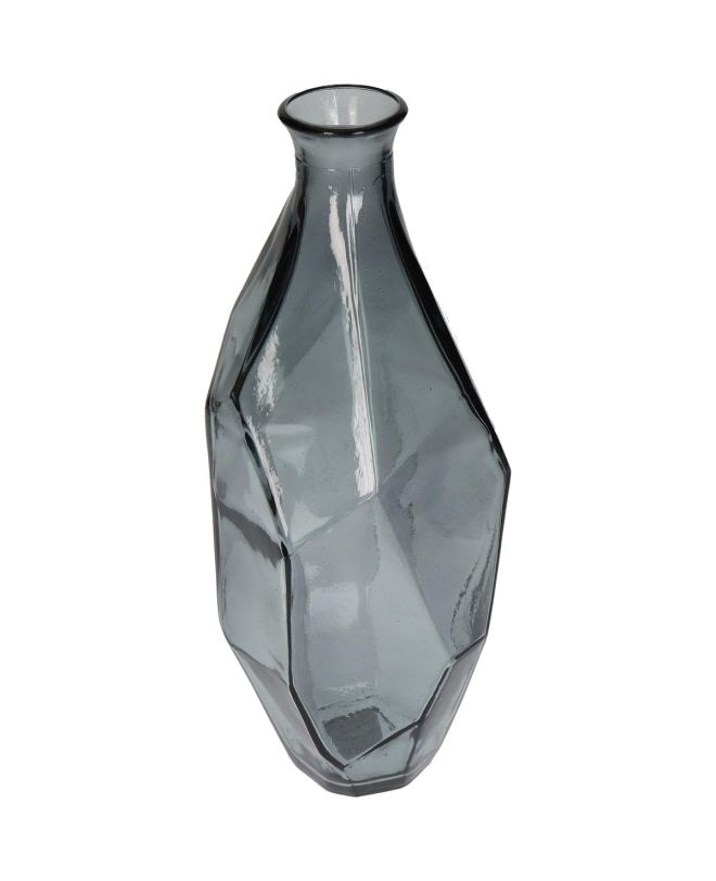 Βάζο Καφέ Ανακυκλωμένο Γυαλί 13x13x31cm