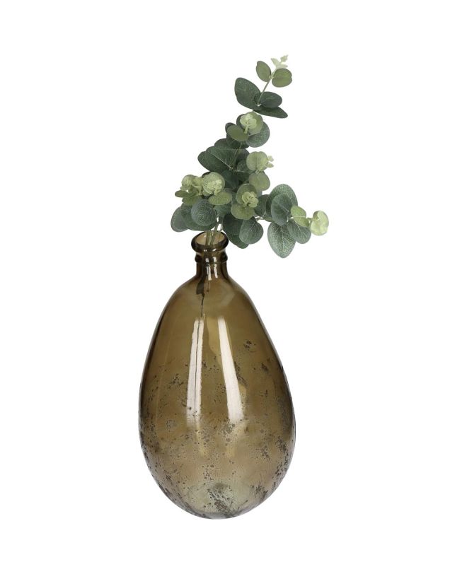 Βάζο Καφέ Ανακυκλωμένο Γυαλί 26x26x47cm