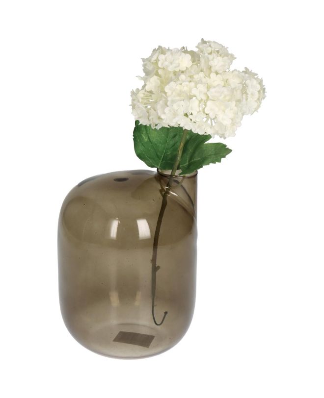 Βάζο Καφέ Γυαλί 11x11x16cm