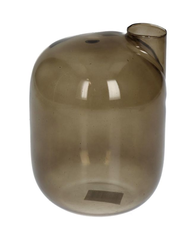 Βάζο Καφέ Γυαλί 11x11x16cm