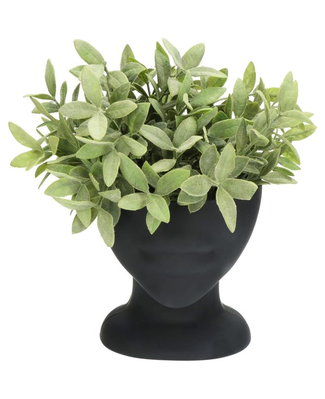 Κασπώ Πρόσωπο Μαύρο Γυαλί 17.5x14x15cm