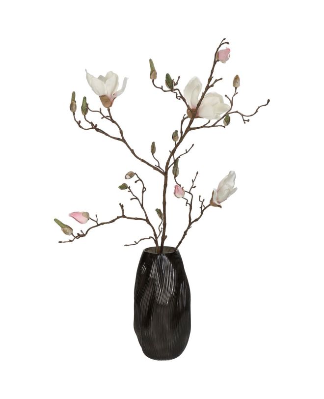 Βάζο Καφέ Γυαλί 14x15x27.5cm