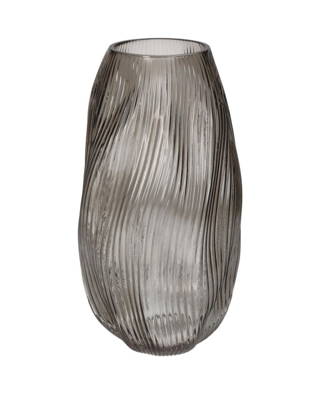 Βάζο Μπεζ Γυαλί 17x16.5x33cm