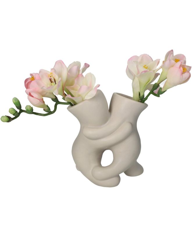 Βάζο Lovers Ιβουάρ Πορσελάνη 10.2x7.5x14cm