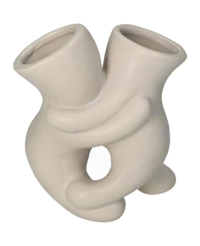 Βάζο Lovers Ιβουάρ Πορσελάνη 10.2x7.5x14cm